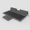 Compact Ergonomic Keyboard with Stand and Trackpad