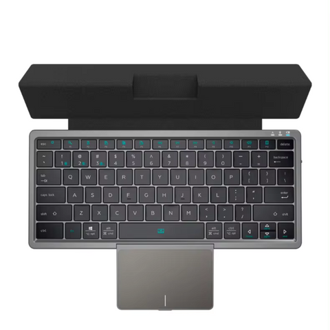 Compact Ergonomic Keyboard with Stand and Trackpad