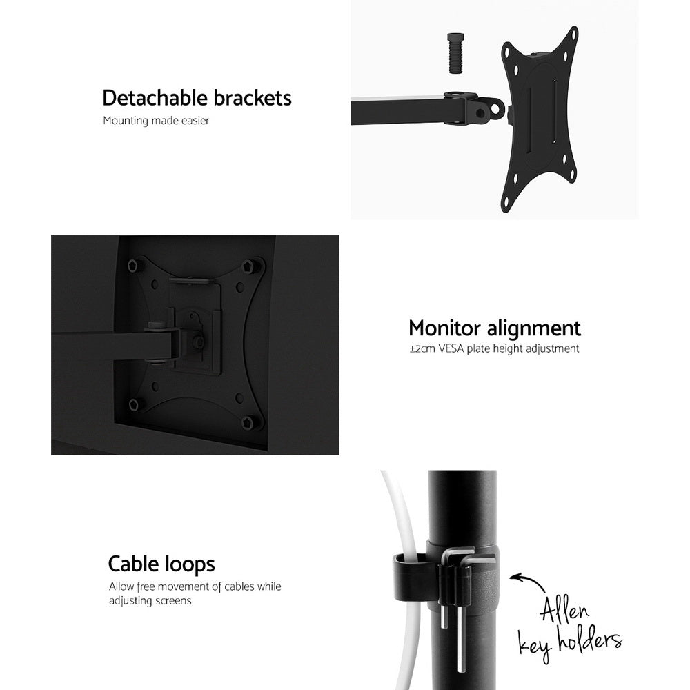 Artiss Monitor Arm with Laptop/Tablet Tray