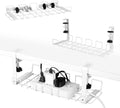 Under Desk Cable Management Tray 2-Pack – White