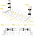 Under Desk Cable Management Tray 2-Pack – White