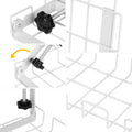 Under Desk Cable Management Tray 2-Pack – White