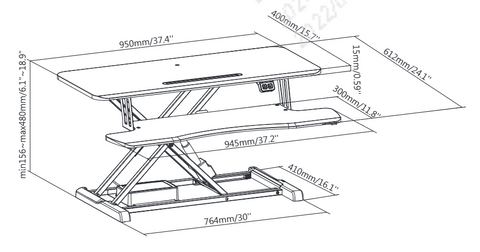 DeskMatic Electric Standing Desk - No More Pain Ergonomics