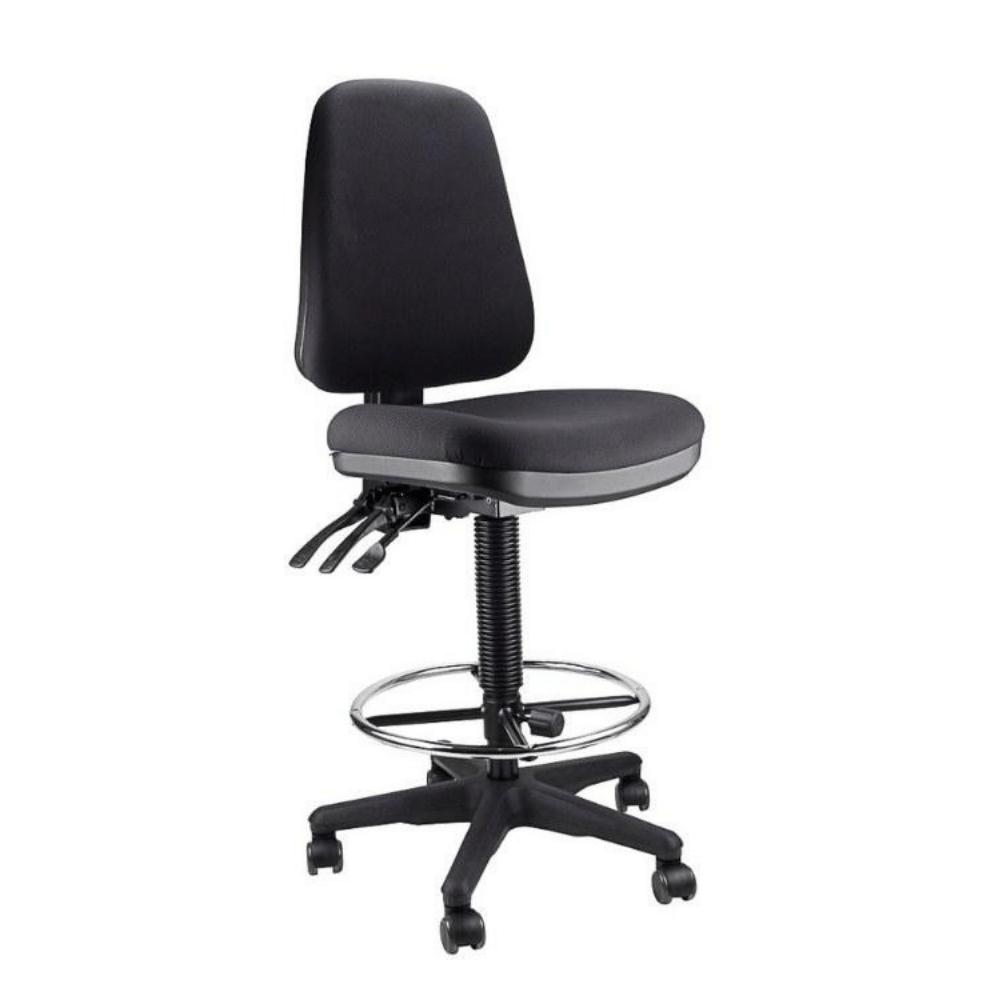 Drafting chair no online wheels