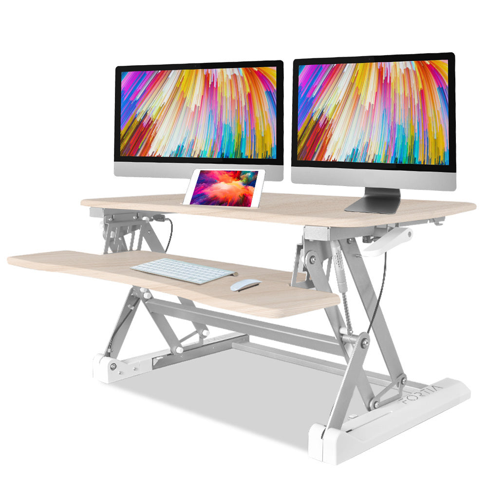 Fortia Large Standing Desk Converter - Beech